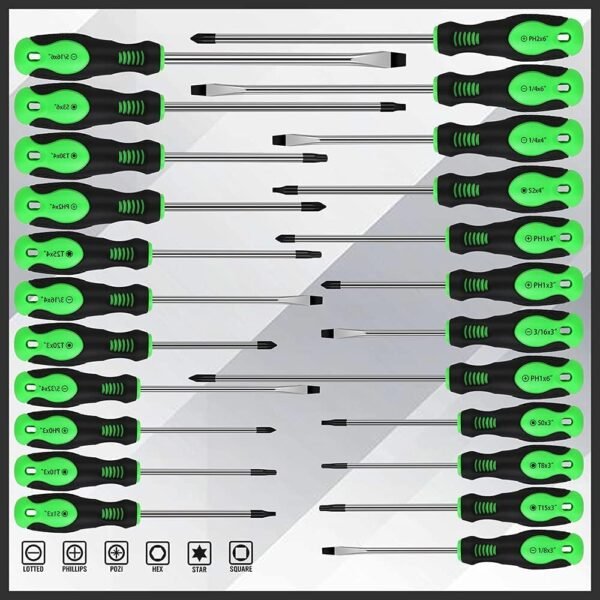 118PCS Magnetic Screwdrivers Set With Plastic Ranking,Tools For Men - Image 4