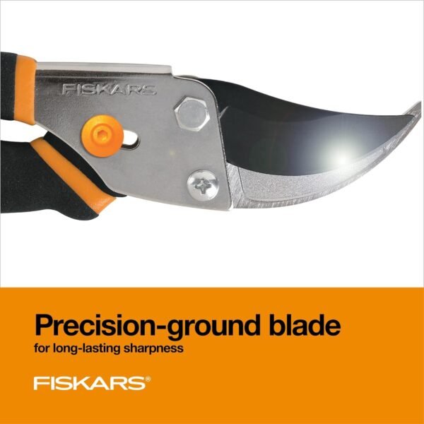 Precision Bypass Pruning Shears: 5/8” Garden Clippers - Sharp Plant Cutting Scissors with Precision-Ground Steel Blade - Image 5