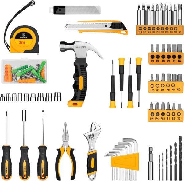 DEKOPRO 126 Piece Power Tool Combo Kits with 8V Cordless Drill 10MM 3/8'' Keyless Chuck - Image 3