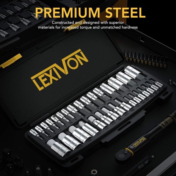 LEXIVON Master HEX Bit Socket Set, Premium S2 Alloy Steel| Complete 32-Piece - Image 2